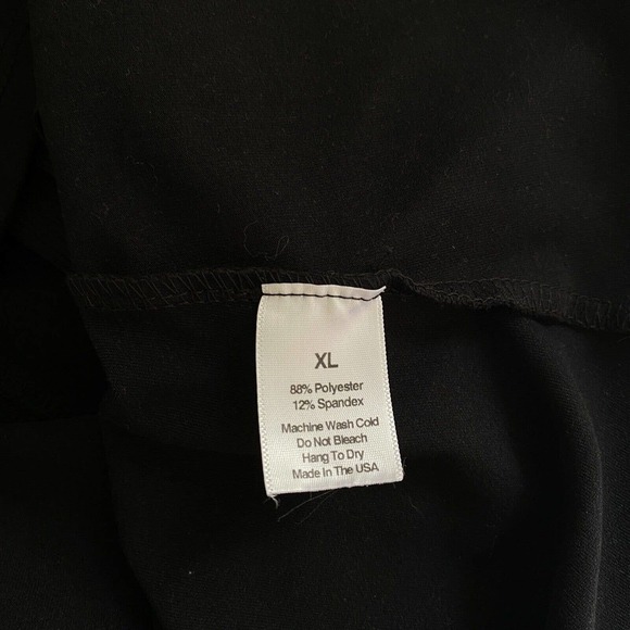 Tribe 35 XL/1X Plus Size Tank Top Shelf Bra Adjustabe Straps Soft Stretchy Black - Picture 8 of 8